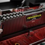 Módulo de memoria RAM Corsair Vengeance LPX en placa base