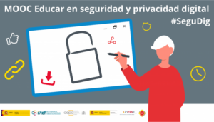 Ilustración sobre ciberseguridad y privacidad digital para docentes