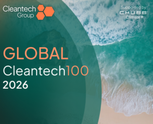 Portada de la lista Global Cleantech 100 de 2026 con fondo de mar.