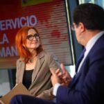 Ana García Robles durante un evento sobre gobernanza de IA en Valencia