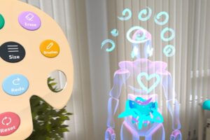 Interfaz de realidad mixta para terapias de salud mental con IA