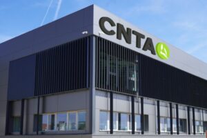 Fachada del nuevo edificio del CNTA en San Adrián