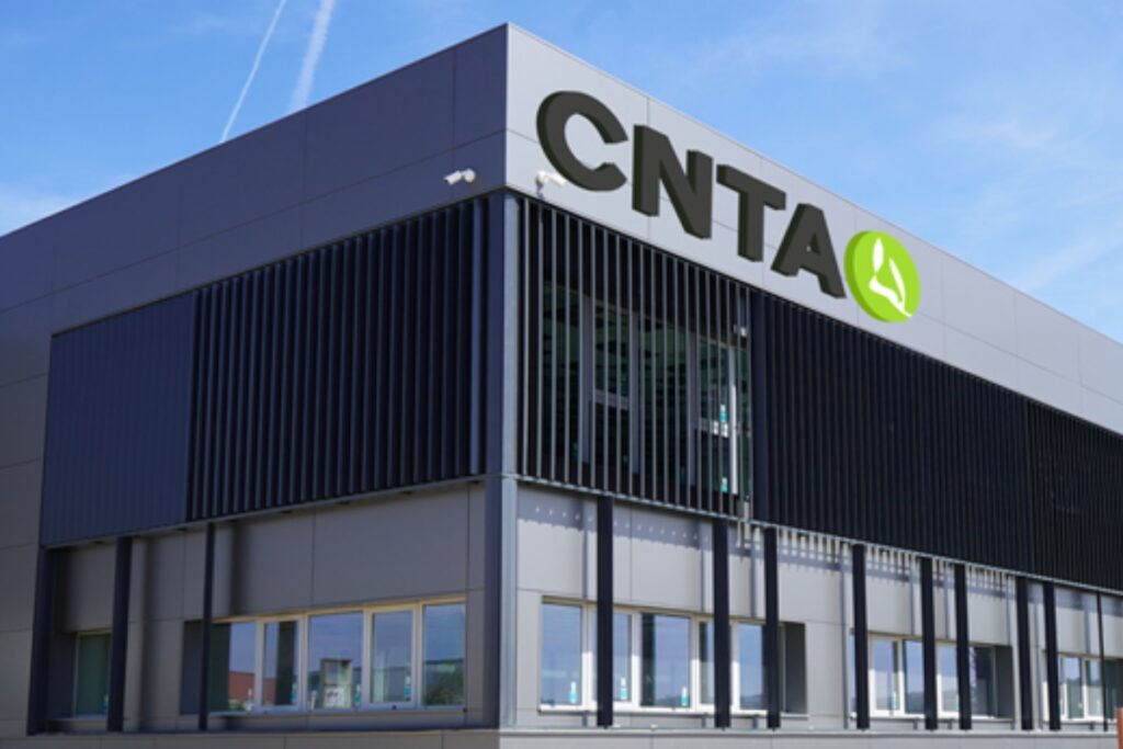 Fachada del nuevo edificio del CNTA en San Adrián